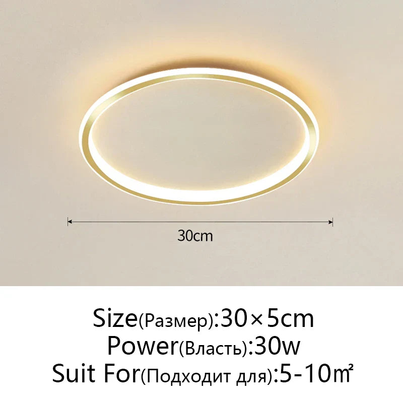 Dimmable LED Ceiling Light for Modern Nordic Home Living Room Lighting