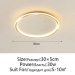 Dimmable LED Ceiling Light for Modern Nordic Home Living Room Lighting