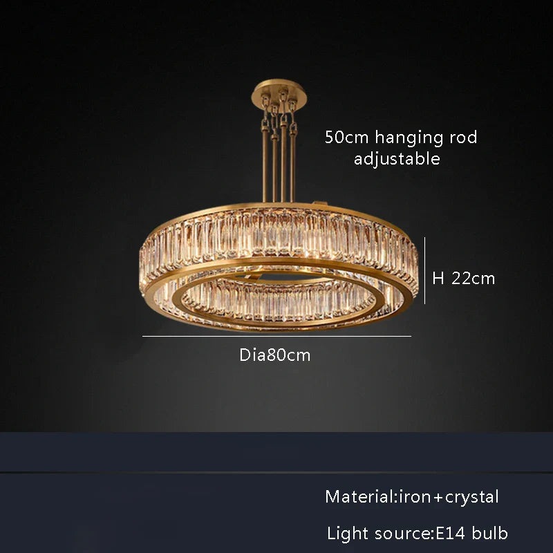 Luxury Black Crystal Chandelier for Elegant Living Room Lighting