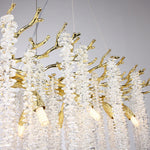 Crystal Metal Chandelier: Elegant Luxury Hanging Lamp for Home Hotel Decor