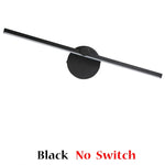 Linear LED Wall Lamp with Switch, 300° Rotation, 41CM, Nordic Minimalist Design
