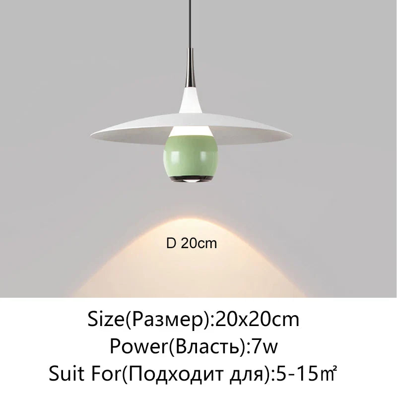 Saucer LED Pendant Lamp for Home Decor and Dining, Designer UFO Light