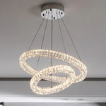 Crystal Chandelier Ring - Elegant Light Luxury for Living Room, Dining Room & Bedroom