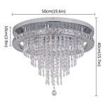 K9 Crystal LED Chandelier Luxe Smart Ceiling Lamp Pendant Light