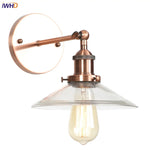 Vintage Industrial LED Wall Sconce with Clear Glass, Artistic Light Fixture