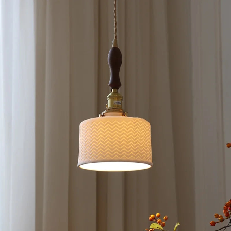 Copper LED Pendant Lamp for Home Decor, Modern Hanging Light Fixture