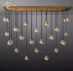 Pearl Crystal Chandeliers LED Pendant Lights for Living Room Kitchen Island