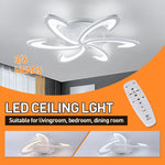Flower Ceiling Lamp: Modern Chandelier Acrylic RC Dimming Pendant Light Fixture