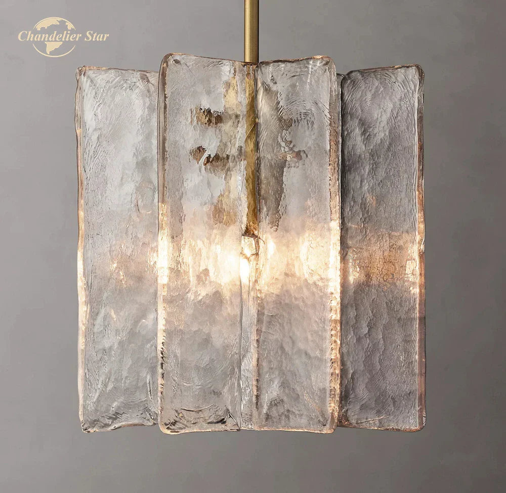 LED Glass Pendant Light, Modern Small Chandeliers for Bedroom, Dining Room, Kitchen Island