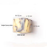 Modern Cylinder Marble Wall Lamp - Luxury LED Wall Lights for Living Room