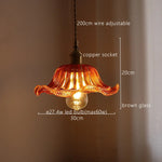 Green Stripe Glass Pendant Lamp Fixture for Home Decor & Kitchen Lighting