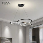 Circular Black/White Chandelier for Living, Dining, and Kitchen Room