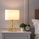 Linen Fabric LED Table Lamp Creative Gift Night Lamp