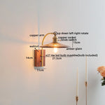 Amber Glass LED Wall Lamp for Modern Nordic Home Decor