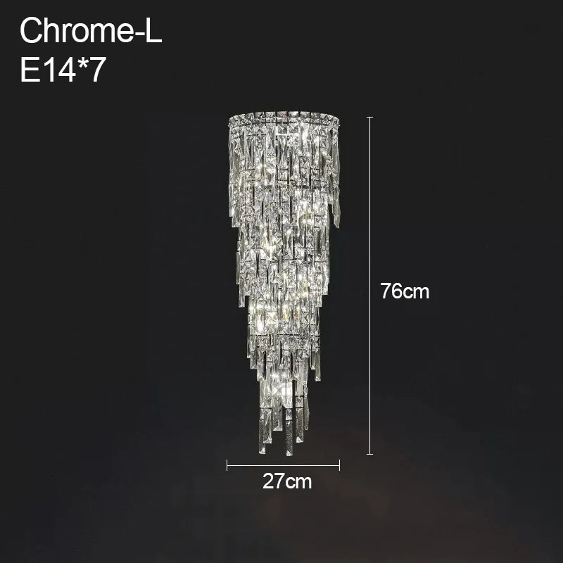 Bacci Crystal Contemporary Wall Sonce