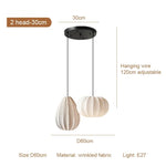 Fabric LED Pendant Lights Bar Chandelier Dining Room Decor Lighting