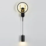 Modern Nordic LED Wall Sconce for Bedroom Decor - Black/Gold Wall Lamp