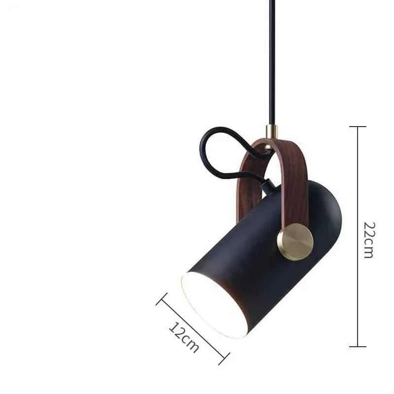 Rotatable Pendant Lamp Adjustable Spotlight for Bedroom and Dining Room