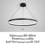 Artistic Black Chandelier for Living Room, Bedroom, Dining Room Lighting
