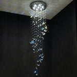 Crystal Butterfly Rotating Chandelier for Modern Light Luxury Villas