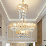 Crystal Chandelier: Postmodern Multi-layer Luxury for Living Room, Hotel Lobby, and Villa