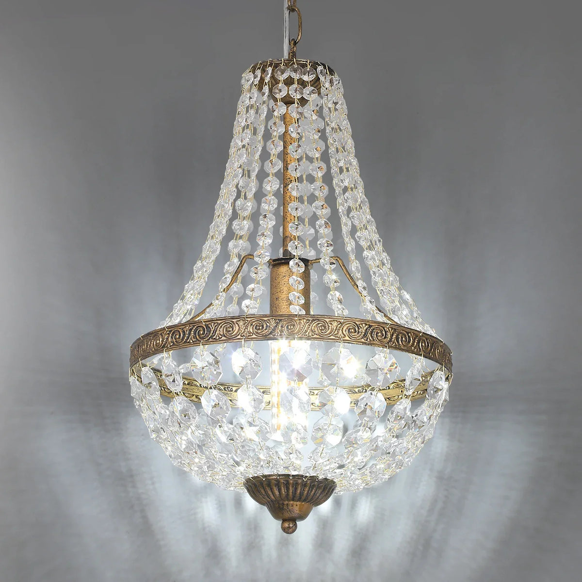 Retro Crystal Chandelier Pendant Light for Home Decor
