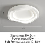 LED Round Ceiling Lamp with Remote Control Dimming for Modern Indoor Lighting