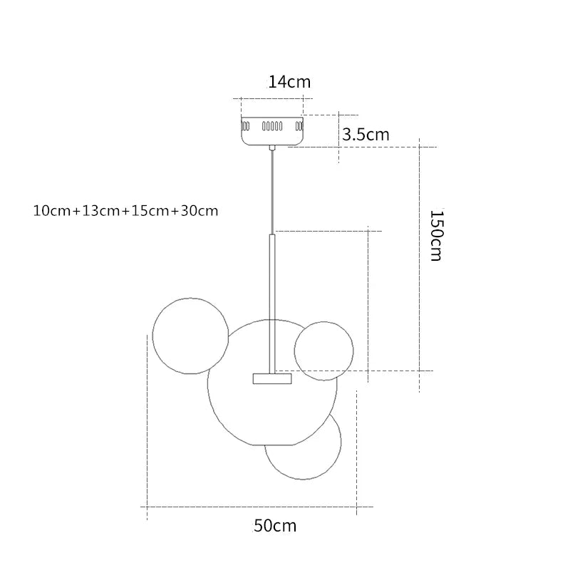 Milky Glass Globes LED Pendant Lights for Dining Room, Modern Luminarias LED Hanging Lamp