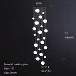 Glass Ball LED Pendant Lights for Home Decor, Living/Dining Room, Bar, & Stairs