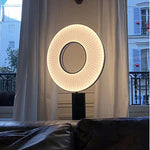 Dix Iris Pendant Light Fabric Round Ring Aesthetics Art Decor Light