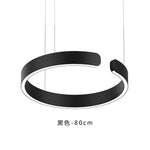 Rose Gold C-Shaped Pendant Light for Luxury Home Dining Room Hall