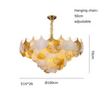 Ginkgo Gold LED Chandelier Fixture for Living Room