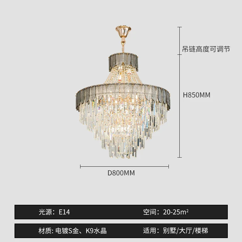 Shell Art Color Chandelier Luxury Lighting for Living & Dining Rooms