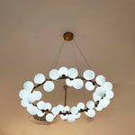 Glass Ball LED Chandelier Pendant for Living Dining Room