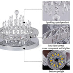 K9 Crystal LED Chandelier Luxe Smart Ceiling Lamp Pendant Light