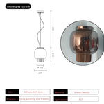 Nordic Glass LED Pendant Chandelier for Home Dining and Kitchen Bar