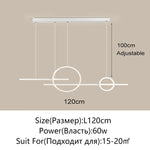 LED Dining Room Pendant Chandelier for Living Room, Study, and Bar Counter