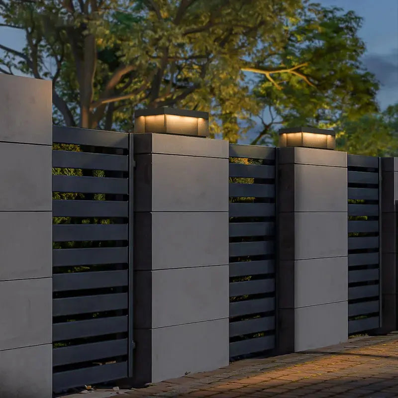LED Pillar Top Courtyard Light - Waterproof Outdoor Street Fence Cap Post Light