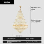Modern Crystal Duplex Chandelier for Luxurious European Style Villa Living Room