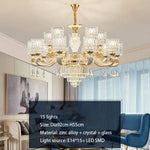Crystal Luxury Chandelier for Home Living Room Dining Bedroom Villa Hall