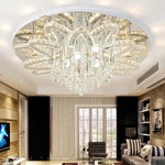 Dimmable LED Crystal Chandelier Chrome Ceiling Light Fixture