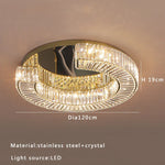 Luxury Crystal Ceiling Lamp: Modern Room Decor, Elegant LED Lighting for Living Room & Bedroom