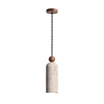 Afralia™ Wabi Sabi LED Pendant Lamps Yellow Travertine Hanging Light for Home Decor