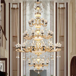 Luxe Crystal Chandelier for Bedroom, Living Room, and Dining Room
