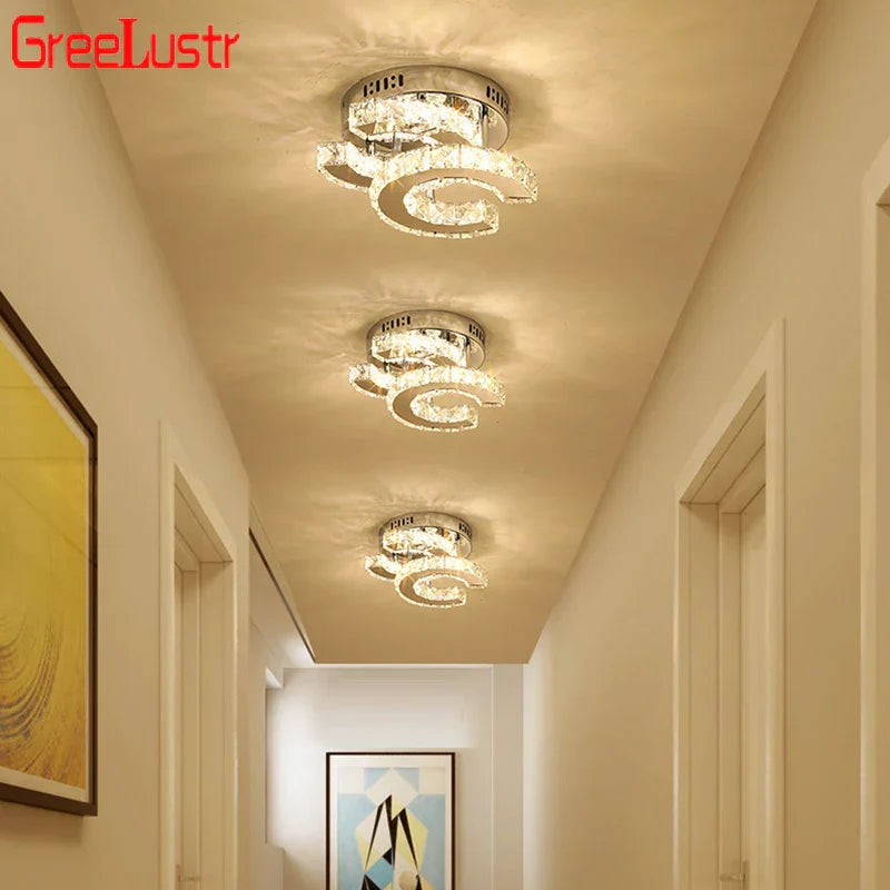 Crystal LED Ceiling Lamps Modern Chandeliers for Home Room Decor