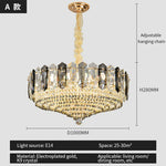Crystal Light Chandelier: Modern Elegance for Living Room, Bedroom, Dining Room