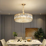 Crystal Chandelier: Elegant Modern Lighting for Living Room, Bedroom, and Restaurant.
