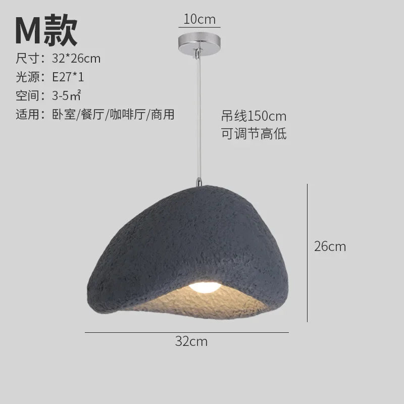 Minimalist Resin Pendant Light: Modern Nordic Chandelier for Restaurant and Bar Counter