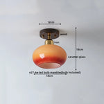 LED Ceiling Lamp Japanese Style Glass Modern Living Room Lighting