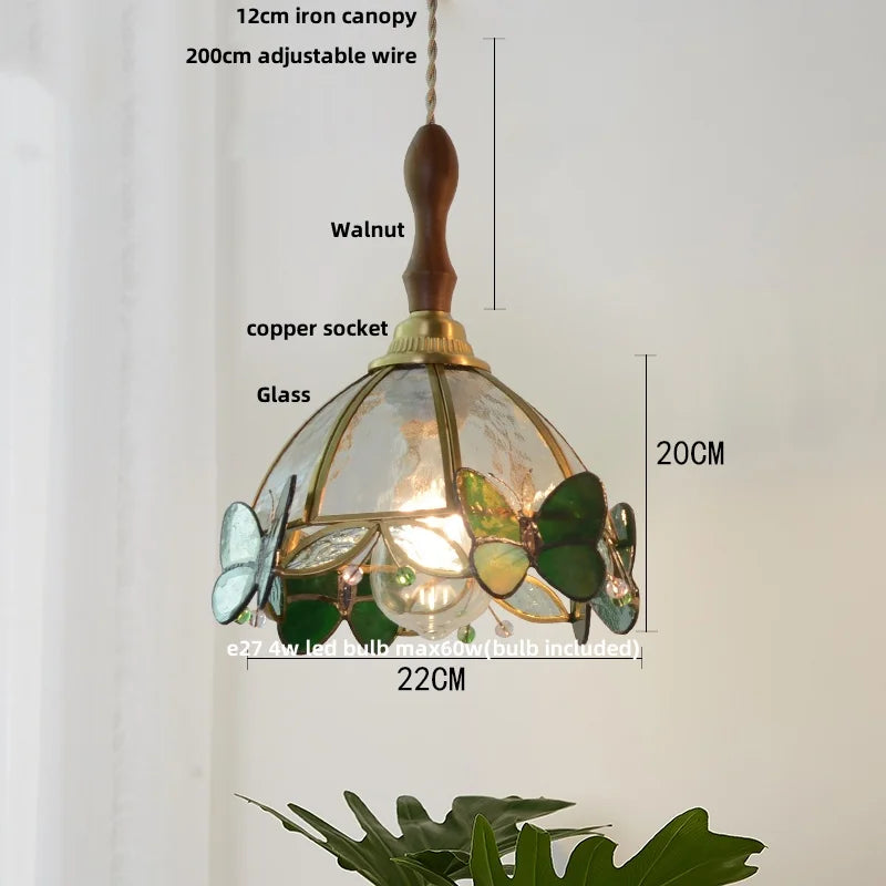 Afralia™ Pink Glass LED Pendant Light, Nordic Modern Design, Adjustable Hanging Lamp